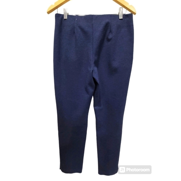 Chicos Pull On Ankle Pants Size 0 Womens Black Stretch Elastic Waist Pockets - Picture 2 of 7